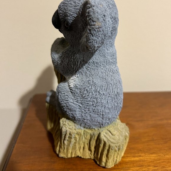 Vintage Sand Art Koala Bear Hugging Tree Australia Statue Figurine 6 1/2" x 4" - Picture 4 of 10
